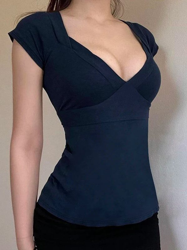 Plunge Tie Back Top