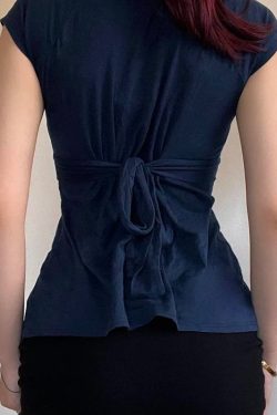 Plunge Tie Back Top