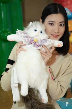 Plush Cat Doll Backpack Cute Fluffy Kawaii Rucksack