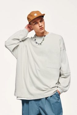Pocket Layered Sweatshirt