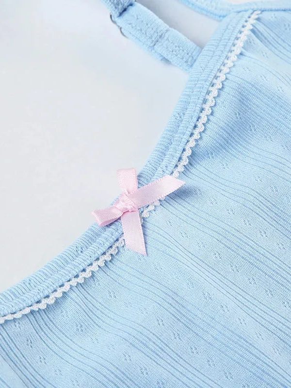 Pointelle Two Piece Pajama Set