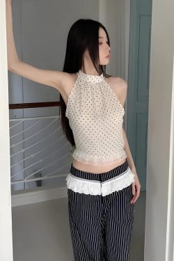 Polka Dot Halter Top