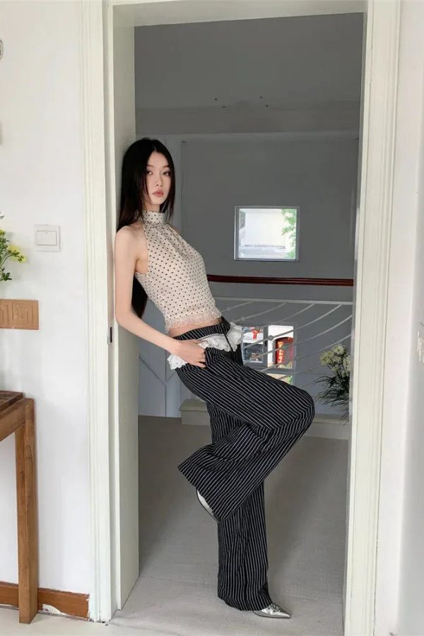 Polka Dot Halter Top