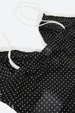 Polka Dot Mesh Top