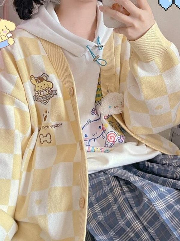 Pompurin Buttoned Yellow Cardigan