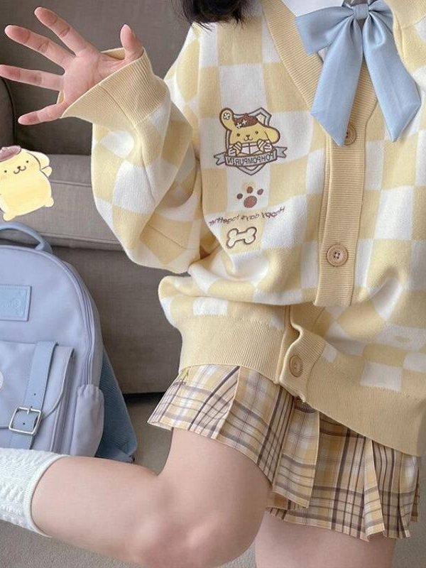 Pompurin Buttoned Yellow Cardigan