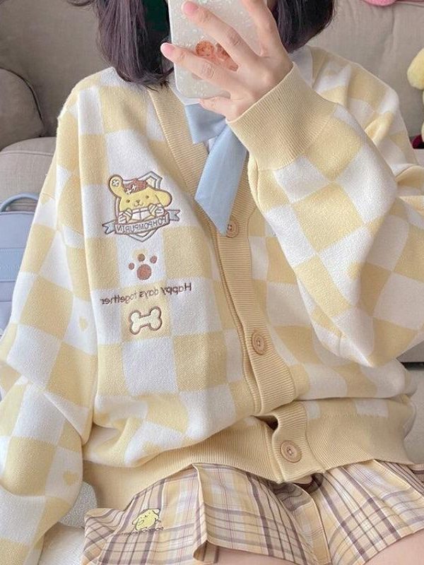 Pompurin Buttoned Yellow Cardigan