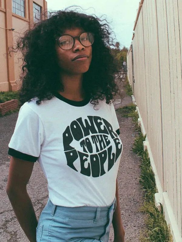 Power to the People Ringer Tee