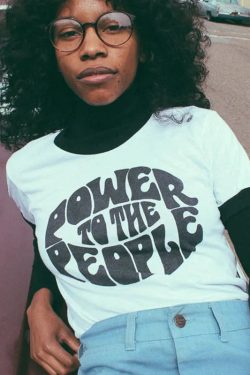 Power to the People Ringer Tee