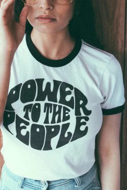 Power to the People Ringer Tee