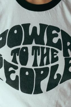 Power to the People Ringer Tee