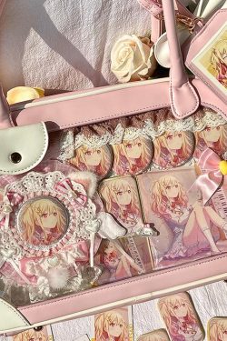 Pu Handbag Crossbody Daily Ita Bag Pin Bag 20cm Doll Bag