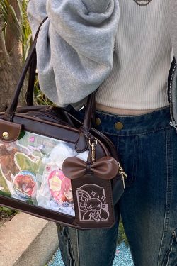 Pu Handbag Crossbody Daily Ita Bag Pin Bag 20cm Doll Bag
