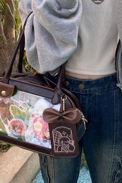 Pu Handbag Crossbody Daily Ita Bag Pin Bag 20cm Doll Bag