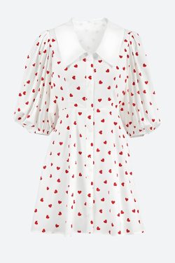 Puff Sleeve Mini Dress