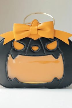 Pumpkin Ita Bag – Halloween Lolita Handbag with Bow