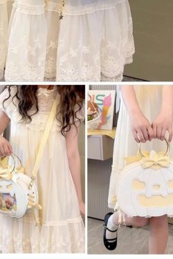 Pumpkin Ita Bag – Halloween Lolita Handbag with Bow