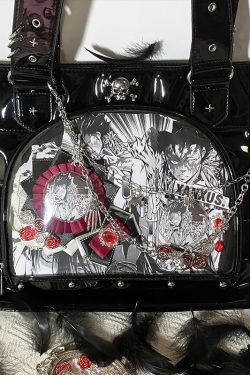 Punk Clear Doll Shoulder Bag Metal Skull Chain Lolita Totes