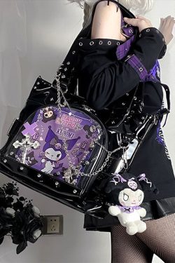 Punk Clear Doll Shoulder Bag Metal Skull Chain Lolita Totes