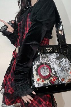 Punk Clear Doll Shoulder Bag Metal Skull Chain Lolita Totes