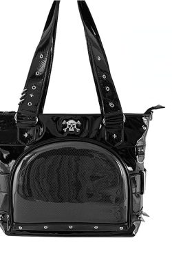 Punk Clear Doll Shoulder Bag Metal Skull Chain Lolita Totes