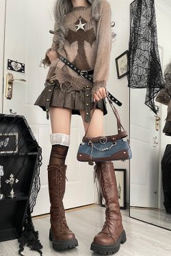 Punk Vintage Y2K Ita Clutch Bag for Women