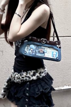 Punk Vintage Y2K Ita Clutch Bag for Women