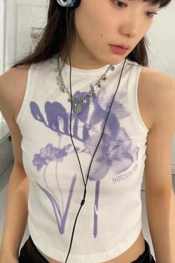 Purple Flowers Tank Top