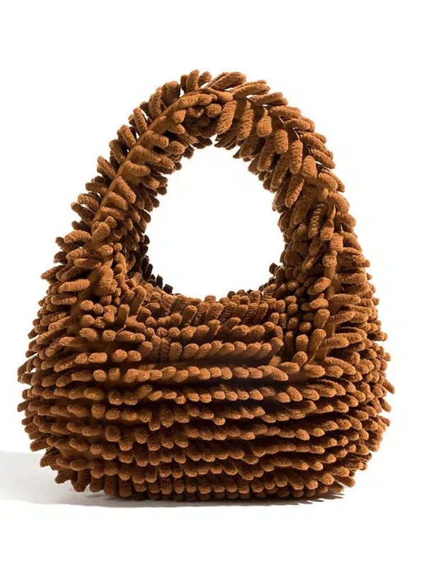 Rainbow Plush Handbag