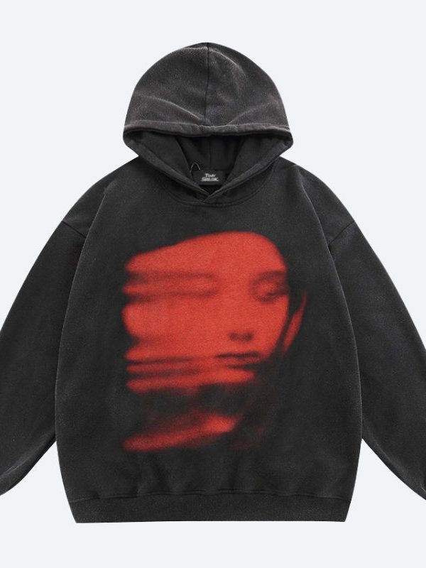 Red Face Hoodie