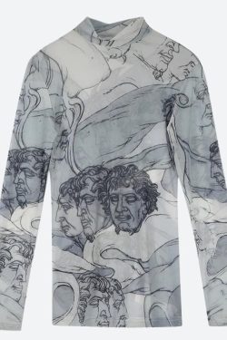 Renaissance Heads Mesh Top