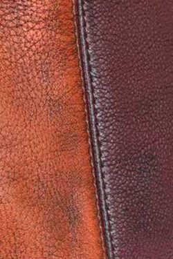 Retro Brown Color contrast Paitings Calf Leather Backpack Bag