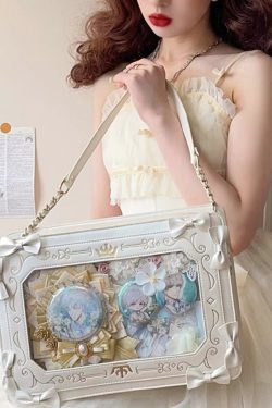 Retro Picture Frame Embossing Tote Bag