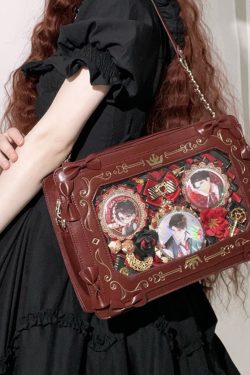 Retro Picture Frame Embossing Tote Bag