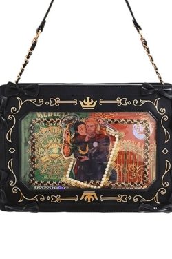 Retro Picture Frame Embossing Tote Bag