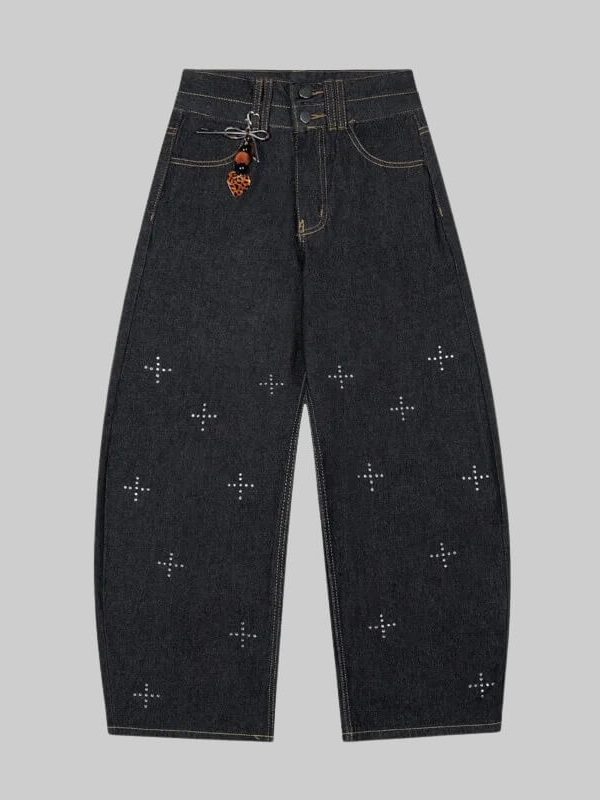 Rhinestone Detail Jeans