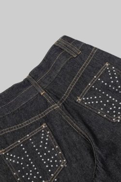Rhinestone Detail Jeans