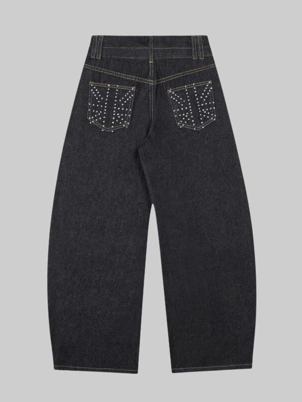 Rhinestone Detail Jeans