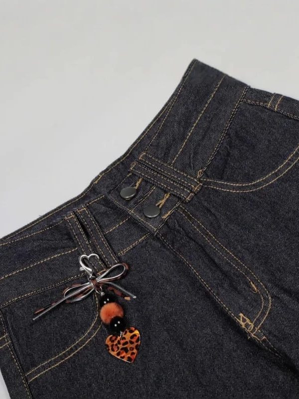 Rhinestone Detail Jeans