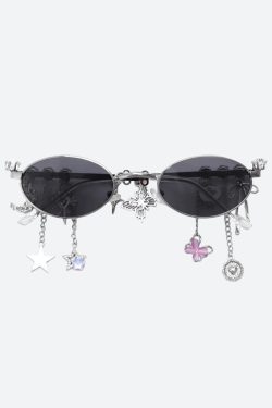 Rhinestone Oval Glasses