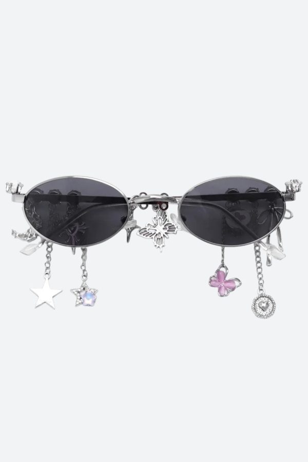 Rhinestone Oval Glasses
