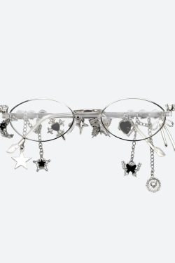 Rhinestone Oval Glasses