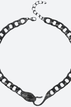 Rhinestone Snake Necklace