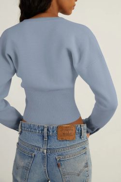 Ribbed Slim Fit Cardigan