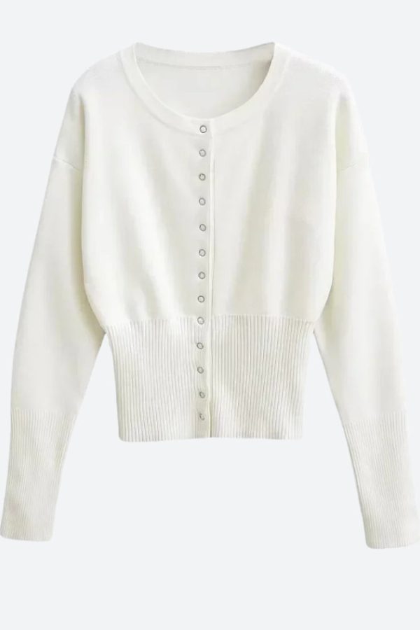 Ribbed Slim Fit Cardigan