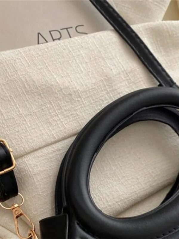 Ribbed Top-Handle Bag