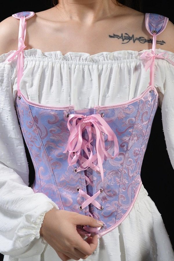 Ribbon Detailed Corset Top