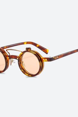Round Flip-Up Sunglasses