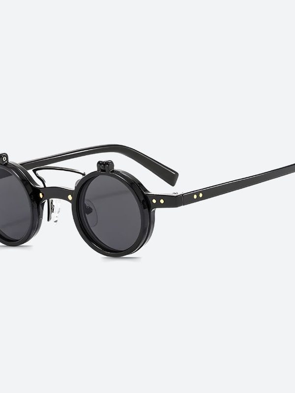 Round Flip-Up Sunglasses