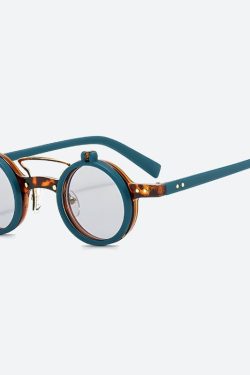 Round Flip-Up Sunglasses